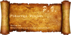Pokornyi Vivien névjegykártya