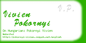 vivien pokornyi business card